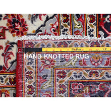 Load image into Gallery viewer, 9&#39;9&quot;x13&#39; Ajax Red, Hand Knotted Vintage Persian Kashan With Central Medallion Design, Sides And Ends Professionally Secured And Cleaned, Mint Condition, Fine Wool Pile, Oriental Rug FWR520176