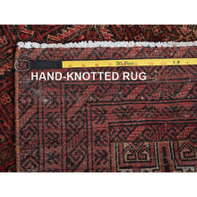 Load image into Gallery viewer, 3&#39;3&quot;x6&#39;3&quot; Spicy Orange, Antique Persian Mazlagan, Full Pile, Clean, Excellent Condition, Sides and Ends Professionally Secured, 100% Wool, Hand Knotted, Oriental Rug FWR470406