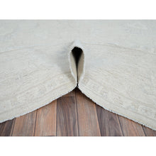 Load image into Gallery viewer, 9&#39;10&quot;x13&#39;10&quot; Snow Cap White, Hand Knotted Vibrant Wool, Soft To The Touch, Afghan White Wash Peshawar All Over Design, Oriental Rug FWR520236