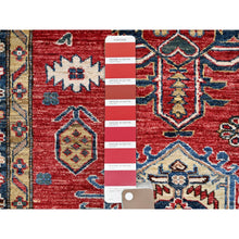 Load image into Gallery viewer, 8&#39;8&quot;x11&#39;10&quot; Heirloom Red, Hand Knotted, Vegetable Dyes, Pure Wool, Afghan Super Kazak, Denser Weave All Over Design, Oriental Rug FWR520284