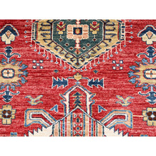 Load image into Gallery viewer, 8&#39;8&quot;x11&#39;10&quot; Heirloom Red, Hand Knotted, Vegetable Dyes, Pure Wool, Afghan Super Kazak, Denser Weave All Over Design, Oriental Rug FWR520284