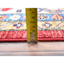 Load image into Gallery viewer, 8&#39;8&quot;x11&#39;10&quot; Heirloom Red, Hand Knotted, Vegetable Dyes, Pure Wool, Afghan Super Kazak, Denser Weave All Over Design, Oriental Rug FWR520284