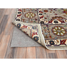 Load image into Gallery viewer, 8&#39;10&quot;x11&#39;7 Spanish Gray, Afghan Sultani With All Over Floral Pattern, Hand Knotted Densely Woven Pure Wool, Vegetable Dyes, Oriental Rug FWR520296