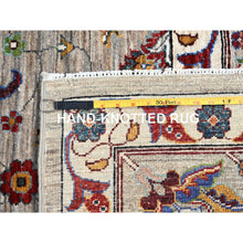 Load image into Gallery viewer, 8&#39;10&quot;x11&#39;7 Spanish Gray, Afghan Sultani With All Over Floral Pattern, Hand Knotted Densely Woven Pure Wool, Vegetable Dyes, Oriental Rug FWR520296