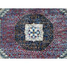 Load image into Gallery viewer, 10&#39;1&quot;x13&#39;5&quot; Dodger Blue With Navajo White, Pure Wool, 14th Century Mamluk Dynasty Pattern, Hand Knotted, Vegetable Dyes, 200 KPSI, Oriental Rug FWR520398