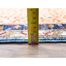 Load image into Gallery viewer, 10&#39;1&quot;x13&#39;5&quot; Dodger Blue With Navajo White, Pure Wool, 14th Century Mamluk Dynasty Pattern, Hand Knotted, Vegetable Dyes, 200 KPSI, Oriental Rug FWR520398