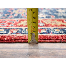 Load image into Gallery viewer, 9&#39;x12&#39; Yale Blue, Hand Knotted 100% Wool, Natural Dyes, 200 KPSI, 14th Century Mamluk Dynasty Pattern, Oriental Rug FWR520410