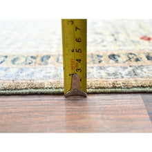 Load image into Gallery viewer, 8&#39;9&quot;x11&#39;9&quot; Collonade Gray With Muslin White, Hand Knotted Natural Dyes, Soft and Shiny Wool, 14th Century Mamluk Dynasty Pattern, 200 KPSI, Oriental Rug FWR520416