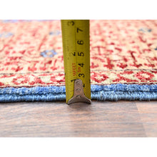 Load image into Gallery viewer, 6&#39;x8&#39;7&quot; Ocean Blue And Shoji White, 200 Kpsi, 14th Century Mamluk Dynasty With Medallions Design, Hand Knotted Natural Wool, Vegetable Dyes, Oriental Rug FWR520464