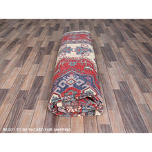 Load image into Gallery viewer, 8&#39;10&quot;x11&#39;8&quot; Casablanca White, Natural Dyes, Hand Knotted, With Densely Woven 100% Wool Kazak, Tribal Pattern, Oriental Rug FWR520614