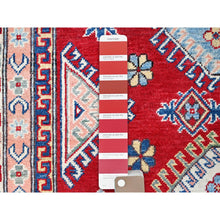 Load image into Gallery viewer, 6&#39;x8&#39;9&quot; Toreador Red With Arcade White, Hand Knotted Vegetable Dyes, Kazak Denser Weave With Large Elements, Extra Soft Wool Oriental Rug FWR520728