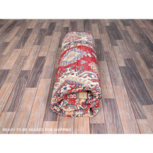 Load image into Gallery viewer, 6&#39;1x9&#39;1&quot; California Poppy Red, All Over Medallions, All Wool, Densely Woven, Natural Dyes, Kazak Tribal Design, Hand Knotted Oriental Rug FWR520734