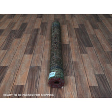 Load image into Gallery viewer, 3&#39;2&quot;x5&#39;1&quot; Rust Red, Overdyed Vintage Persian Hamadan with Geometric Medallion Design, Distressed and Worn, Cropped Thin, Zero Pile, Sides and Ends Professionally Secured, Hand Knotted, 100% Wool, Oriental Rug 68 FWR5208
