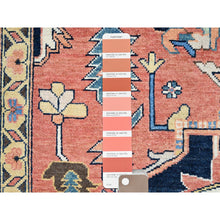 Load image into Gallery viewer, 9&#39;1&quot;x12&#39; Indian Red, Denser Weave Afghan Peshawar Serapi Heriz Design With Large Center Medallion, Vegetable Dyes, Soft And Shiny Wool, Hand Knotted, Oriental Rug FWR521682
