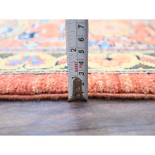 Load image into Gallery viewer, 9&#39;1&quot;x12&#39; Indian Red, Denser Weave Afghan Peshawar Serapi Heriz Design With Large Center Medallion, Vegetable Dyes, Soft and Shiny Wool, Hand Knotted, Oriental Rug FWR521682