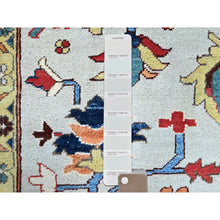 Load image into Gallery viewer, 8&#39;10&quot;x11&#39;8&quot; Murmur Gray, Pumpkin Colors, Organic Wool, Hand Knotted Afghan Peshawar Serapi Heriz All Over Design, Densely Woven and Vegetable Dyes, Oriental Rug FWR521688