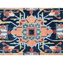 Load image into Gallery viewer, 9&#39;x11&#39;10&quot; Tea Rose Red, Hand Knotted, Denser Weave, Natural Dyes, All Wool, Afghan Peshawar Serapi Heriz with Central Motif, All Over Floral Design, Oriental Rug FWR521712