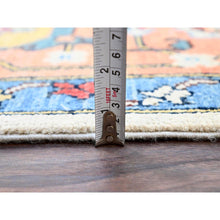 Load image into Gallery viewer, 9&#39;x11&#39;10&quot; Tea Rose Red, Hand Knotted, Denser Weave, Natural Dyes, All Wool, Afghan Peshawar Serapi Heriz With Central Motif, All Over Floral Design, Oriental Rug FWR521712