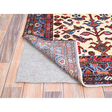 Load image into Gallery viewer, 3&#39;6&quot;x4&#39;10&quot; Atrium White, Denser Weave And Vegetable Dyes, Turkish Knot Hand Knotted All Over Small Birds Figurines, Shiny Wool, Oriental Rug FWR521946