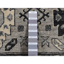 Load image into Gallery viewer, 6&#39;2&quot;x9&#39;2&quot; Medium Gray, Pure Wool, Hand Knotted, Peshawar With Karajeh Design, Oriental Rug FWR522006
