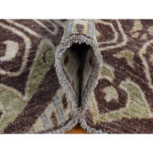 Load image into Gallery viewer, 8&#39;1&quot;x10&#39; Bistre Brown, Ikat Tribal And Geometric Design, Pure Wool, Hand Knotted, Oriental Rug FWR522042