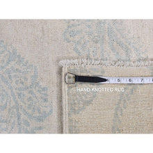 Load image into Gallery viewer, 8&#39;x10&#39;1&quot; Rose White, Tone On Tone, Soft Colors, Peshawar With Oushak Damask Borderless Scroll Design, Pure Wool, Hand Knotted, Oriental Rug FWR522054