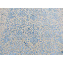 Load image into Gallery viewer, 5&#39;10&quot;x8&#39;9&quot; Ruddy Blue, Hand Loomed, Broken Pomegranate Design, Tone On Tone, Oriental Rug FWR522114