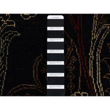 Load image into Gallery viewer, 8&#39;1&quot;x10&#39; Neutral Black, Modern Paisley And Flower Mughal Influence Design, Hand Knotted, Pure Wool, Oriental Rug FWR522174