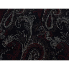 Load image into Gallery viewer, 8&#39;1&quot;x10&#39; Neutral Black, Modern Paisley And Flower Mughal Influence Design, Hand Knotted, Pure Wool, Oriental Rug FWR522174