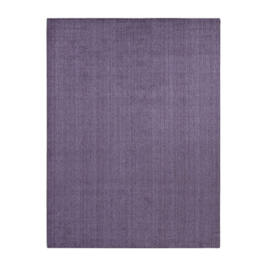 8'x10' Liserian Purple, Hand Loomed, Pure Wool, Tone on Tone, Oriental Rug FWR522186