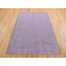 Load image into Gallery viewer, 8&#39;x10&#39; Liserian Purple, Hand Loomed, Pure Wool, Tone on Tone, Oriental Rug FWR522186