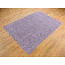 Load image into Gallery viewer, 8&#39;x10&#39; Liserian Purple, Hand Loomed, Pure Wool, Tone on Tone, Oriental Rug FWR522186