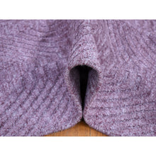 Load image into Gallery viewer, 8&#39;x10&#39; Liserian Purple, Hand Loomed, Pure Wool, Tone on Tone, Oriental Rug FWR522186
