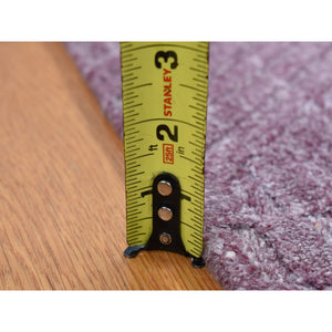 8'x10' Liserian Purple, Hand Loomed, Pure Wool, Tone on Tone, Oriental Rug FWR522186