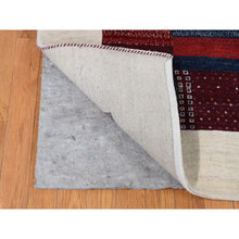 Load image into Gallery viewer, 8&#39;3&quot;x9&#39;9&quot; Cream Color, Persian, Wool, Hand Made, Lori Buft Gabbeh Patchwork Design, Oriental Rug FWR522264