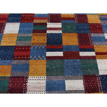 Load image into Gallery viewer, 8&#39;3&quot;x9&#39;9&quot; Cream Color, Persian, Wool, Hand Made, Lori Buft Gabbeh Patchwork Design, Oriental Rug FWR522264