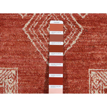 Load image into Gallery viewer, 8&#39;1&quot;x10&#39; Fire Brick Red, Pure Wool, Hand Knotted, Peshawar With Intricate Geometric Motifs, Oriental Rug FWR522288