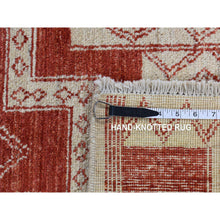 Load image into Gallery viewer, 8&#39;1&quot;x10&#39; Fire Brick Red, Pure Wool, Hand Knotted, Peshawar With Intricate Geometric Motifs, Oriental Rug FWR522288