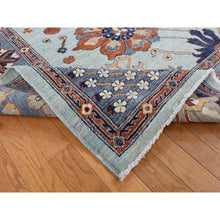 Load image into Gallery viewer, 8&#39;2&#39;&#39;x10&#39; Sage Gray, Peshawar With Antiqued Sultanabad Large Flower Design, Hand Knotted, Soft Wool, Wide Border, Oriental Rug FWR522318