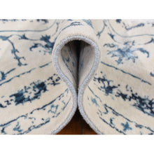 Load image into Gallery viewer, 9&#39;x12&#39;1&quot; Ivory, Modern Broken Design Kashan, Wool And Silk, Hand Knotted, Oriental Rug FWR522372