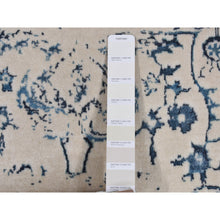 Load image into Gallery viewer, 9&#39;x12&#39;1&quot; Ivory, Modern Broken Design Kashan, Wool And Silk, Hand Knotted, Oriental Rug FWR522372