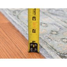 Load image into Gallery viewer, 9&#39;x12&#39; Goose Gray, Tone On Tone, Oushak Design, Silk With Textured Wool, Hand Knotted, Oriental Rug FWR522390