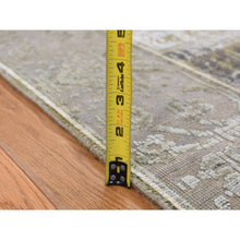 Load image into Gallery viewer, 8&#39;9&quot;x12&#39;1&quot; Artichoke Green, Silk with Textured Wool, Abrash and Flower Artistic Motifs, Hand Knotted, Oriental Rug FWR522426