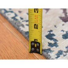 Load image into Gallery viewer, 9&#39;10&#39;&#39;x13&#39;7&#39;&#39; Carbon Gray, Modern Abstract Design, Hand Knotted, Naplai Weave, Wool And Silk, Oriental Rug FWR522516