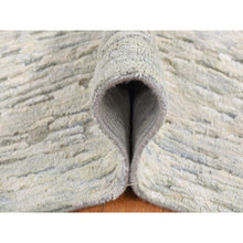 Load image into Gallery viewer, 9&#39;10&quot;x14&#39; Ivory, Pure Silk With Textured Wool, Fluffy Collection, Hand Knotted, Oriental Rug FWR522522