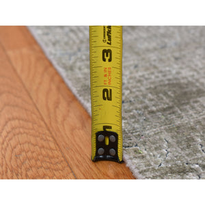 9'x12' French Gray, Hand Knotted, Small And Intricate Box Tile Design, Silk With Textured Wool, Oriental Rug FWR522576