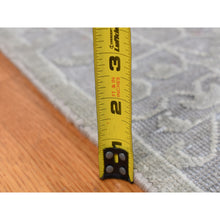 Load image into Gallery viewer, 9&#39;x12&#39;1&quot; Battleship Gray, Silk With Textured Wool, Tone On Tone, Hand Knotted, Oriental Rug FWR522624