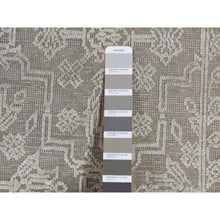 Load image into Gallery viewer, 8&#39;10&quot;x12&#39; Battleship Gray, Silk With Textured Wool, Tone On Tone, Hand Knotted, Oriental Rug FWR522630
