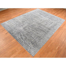Load image into Gallery viewer, 8&#39;10&quot;x12&#39;2&quot; Cloud Gray, The Lost Branches, Silk With Textured Wool, Hand Knotted, Oriental Rug FWR522648