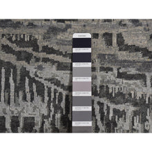 Load image into Gallery viewer, 8&#39;10&quot;x12&#39;2&quot; Cloud Gray, The Lost Branches, Silk With Textured Wool, Hand Knotted, Oriental Rug FWR522648